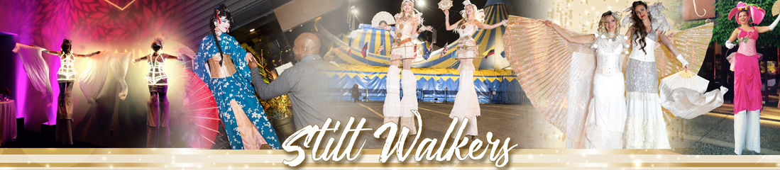 stilt walkers by catalyst arts