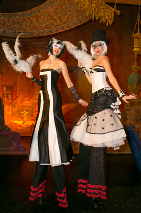 Mardi Gras Stilt walkers & entertainers by Catalyst Arts