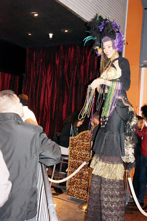 Mardi Gras Stilt walkers & entertainers by Catalyst Arts