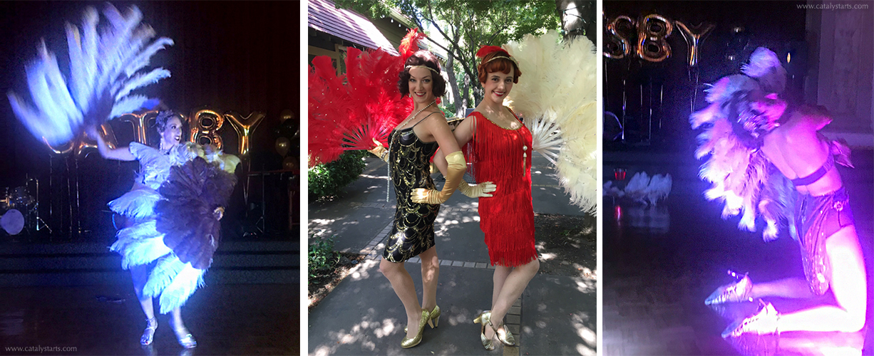 Peacock Gatsby Showgirls by Catalyst Arts