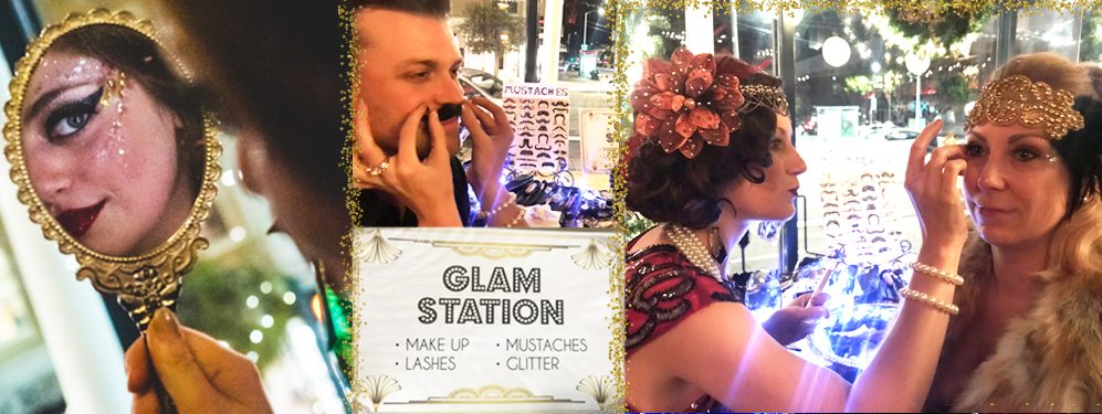 Gatsby Glam Beauty Bar- signature of Catalyst Arts Entertainment