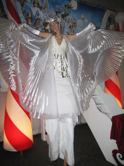 Ice Queen Stilt Walker