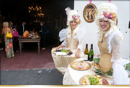 Antoinettes & edwardian entertainment by Catalyst Arts California
