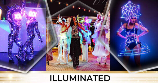 Led Performers & Illuminated entertainers Mirror Dancers & Glow Go By Catalyst Arts entertainment in the San Francisco Bay Area Catalyst Arts Entertainment
