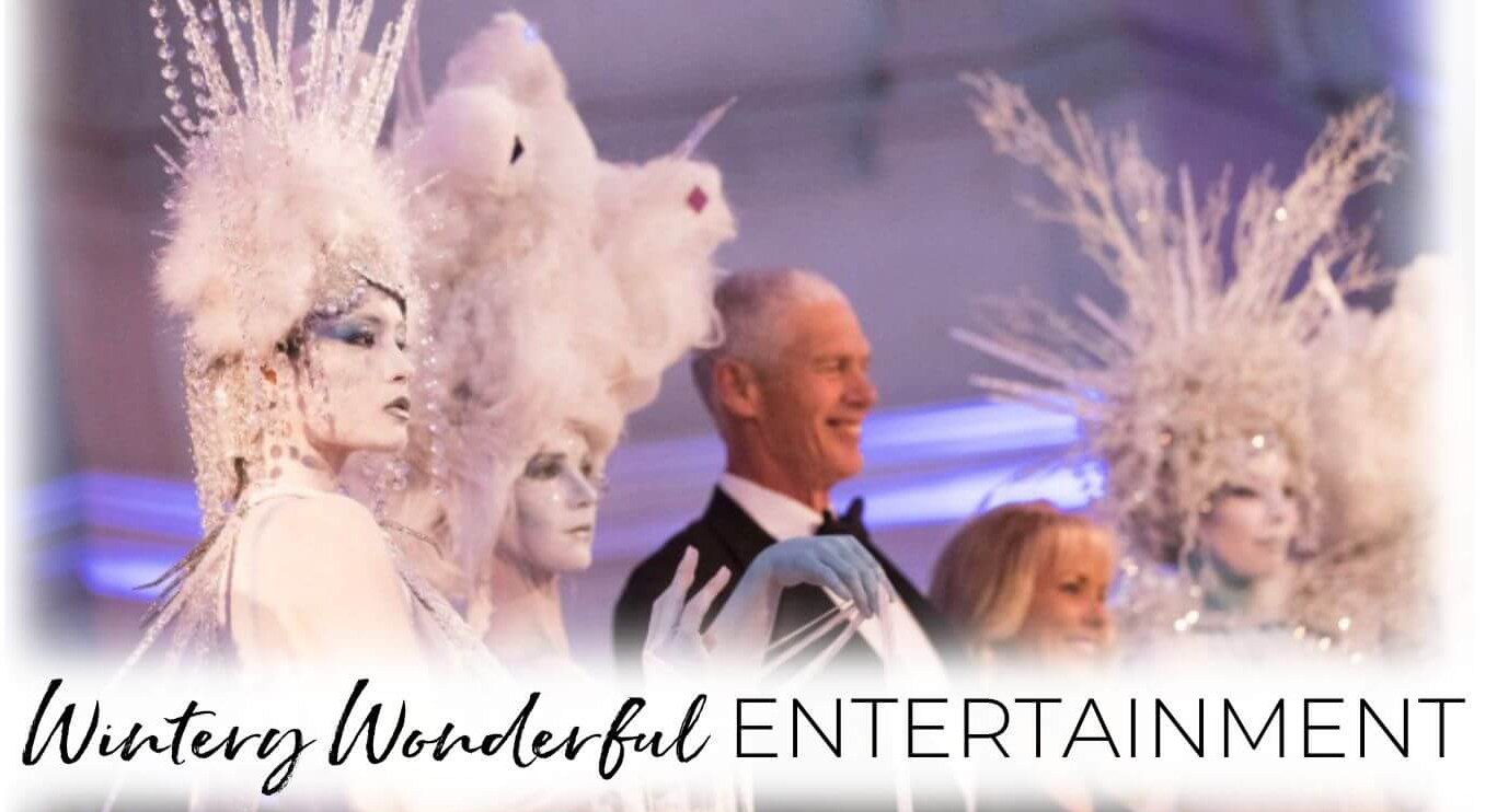Winter Wonderland & Upscale Holiday party entertainment booking in San Francisco with Catalyst Arts