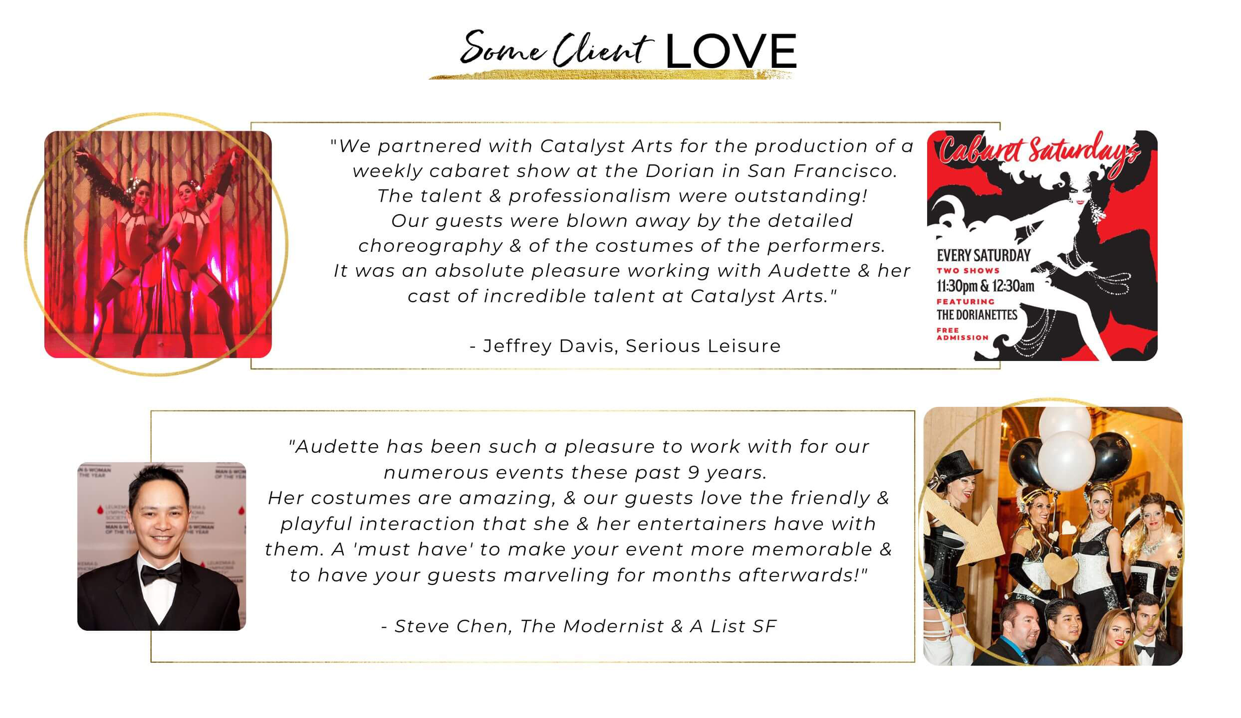 Catalyst Arts Client Testimonials 