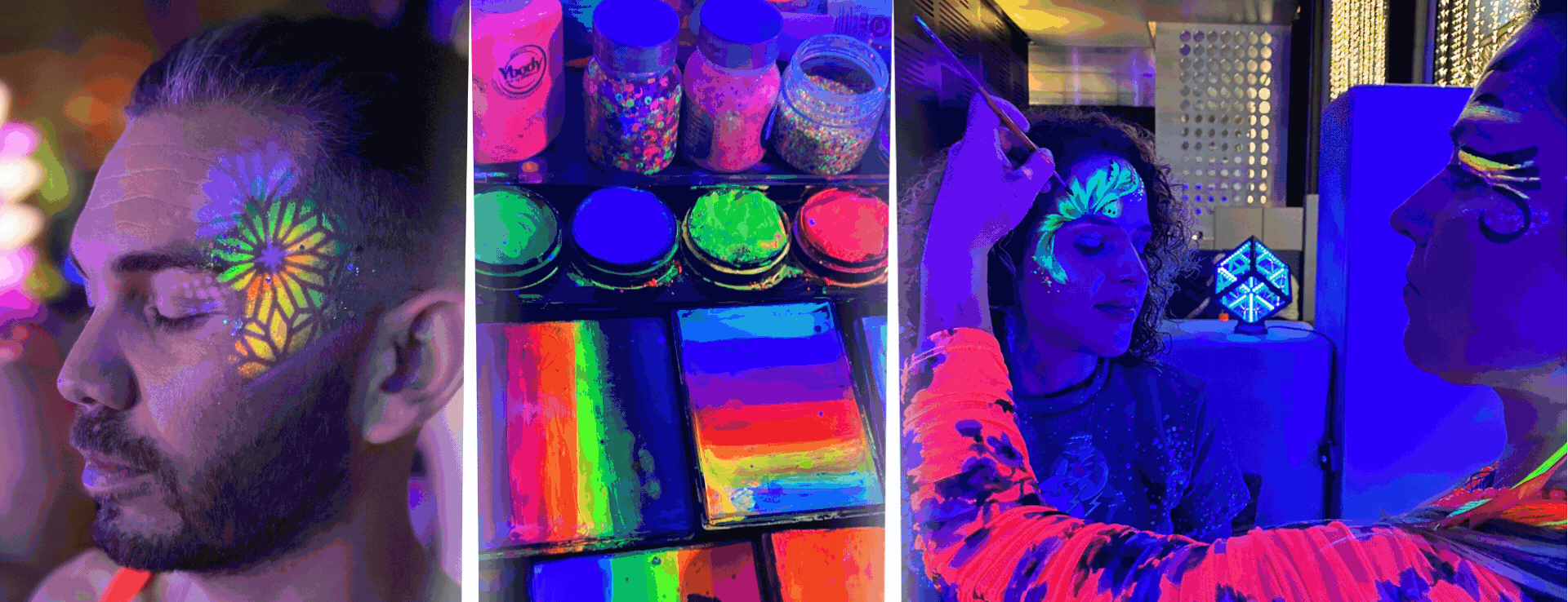 Body Art Zones & themed Glam Stations by Catalyst Arts in San Francisco California 