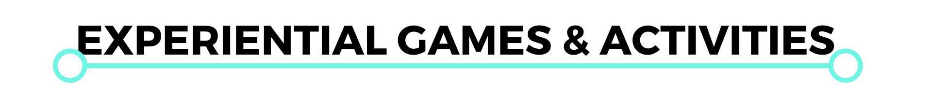 Experiential Games & Activities 