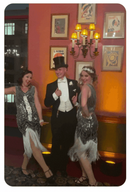 Dapper Gent with Flappers Catalyst Arts