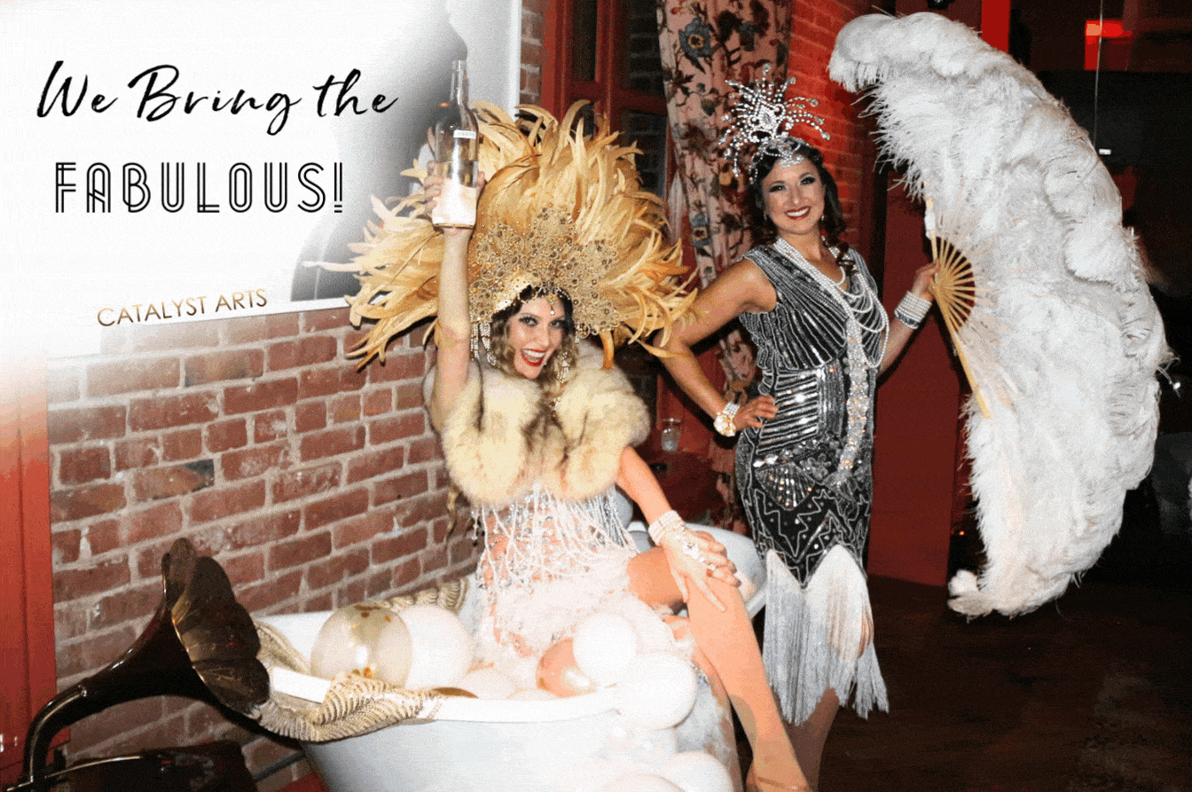 Grand Gatsby Entertainers for California Events by Catalyst Arts