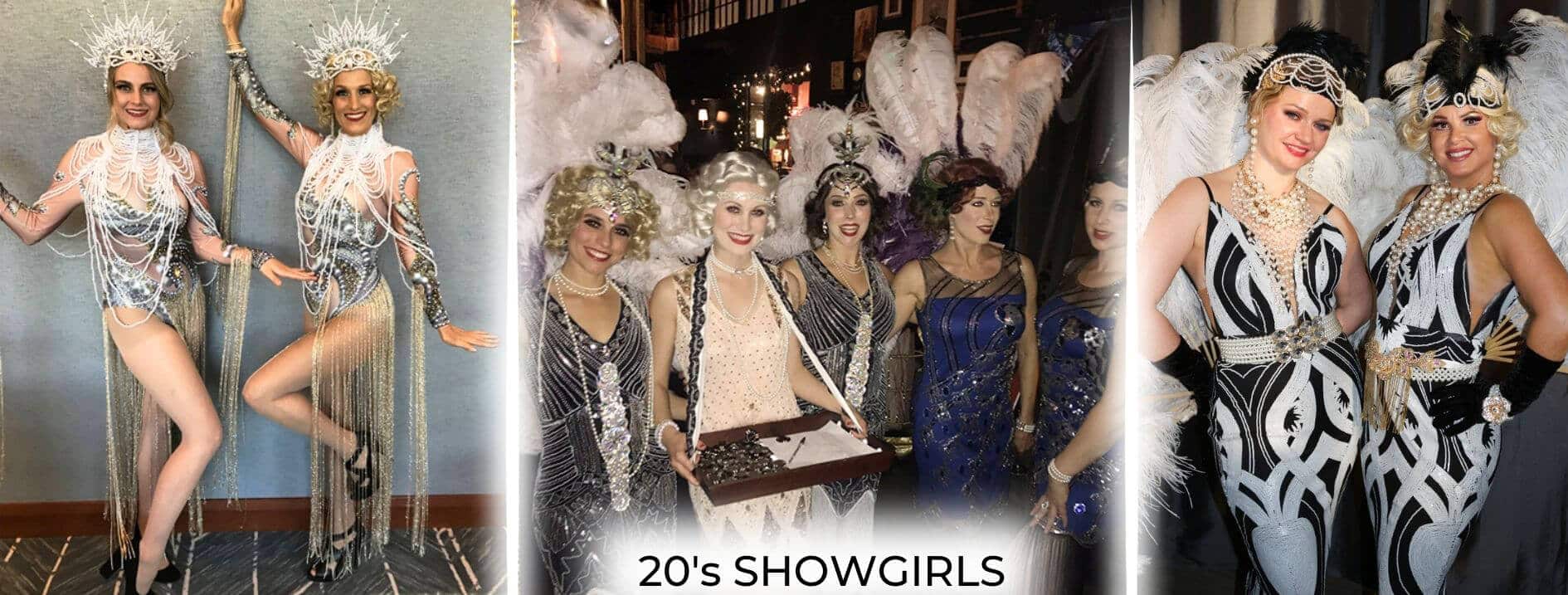 1920's Showgirls & Fancy Flappers & Gatsby Greeters for special events. Catalyst Arts Entertainment