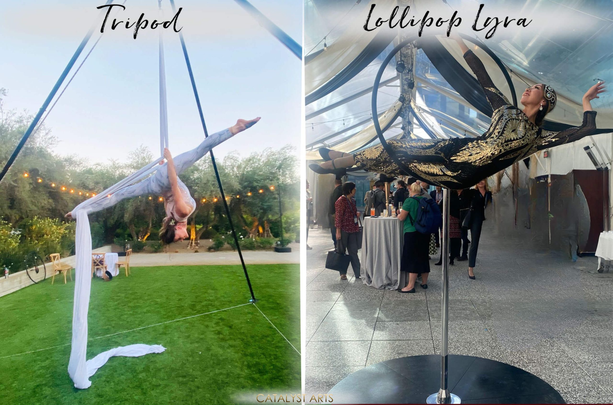 Freestanding Aerialist options from Catalyst Arts Entertainment in the San Francisco Bay Area. Book an aerialist. 