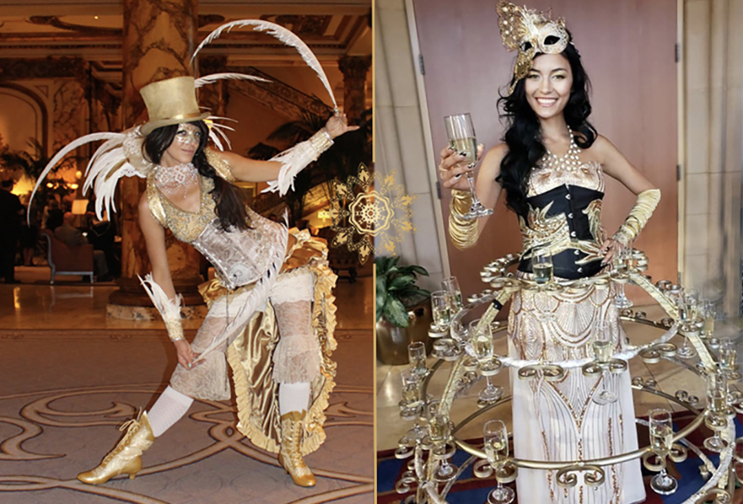 Elegant Masquerade talent booking in SF Bay Area with Catalyst Arts