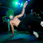 Breakdancing Clown acrobat