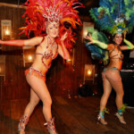 Samba dancers & latin carnival dancer performers Polly & Tica- bookable by www.catalystarts.com