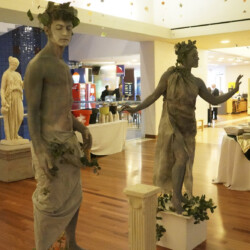 2 Stone Statues