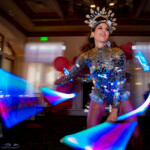 Mirror Dancer & LED 'glow go' dancer from Catalyst Arts in San Francisco